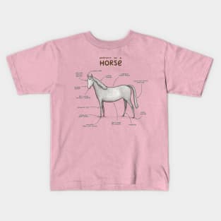 Anatomy of a Horse Kids T-Shirt